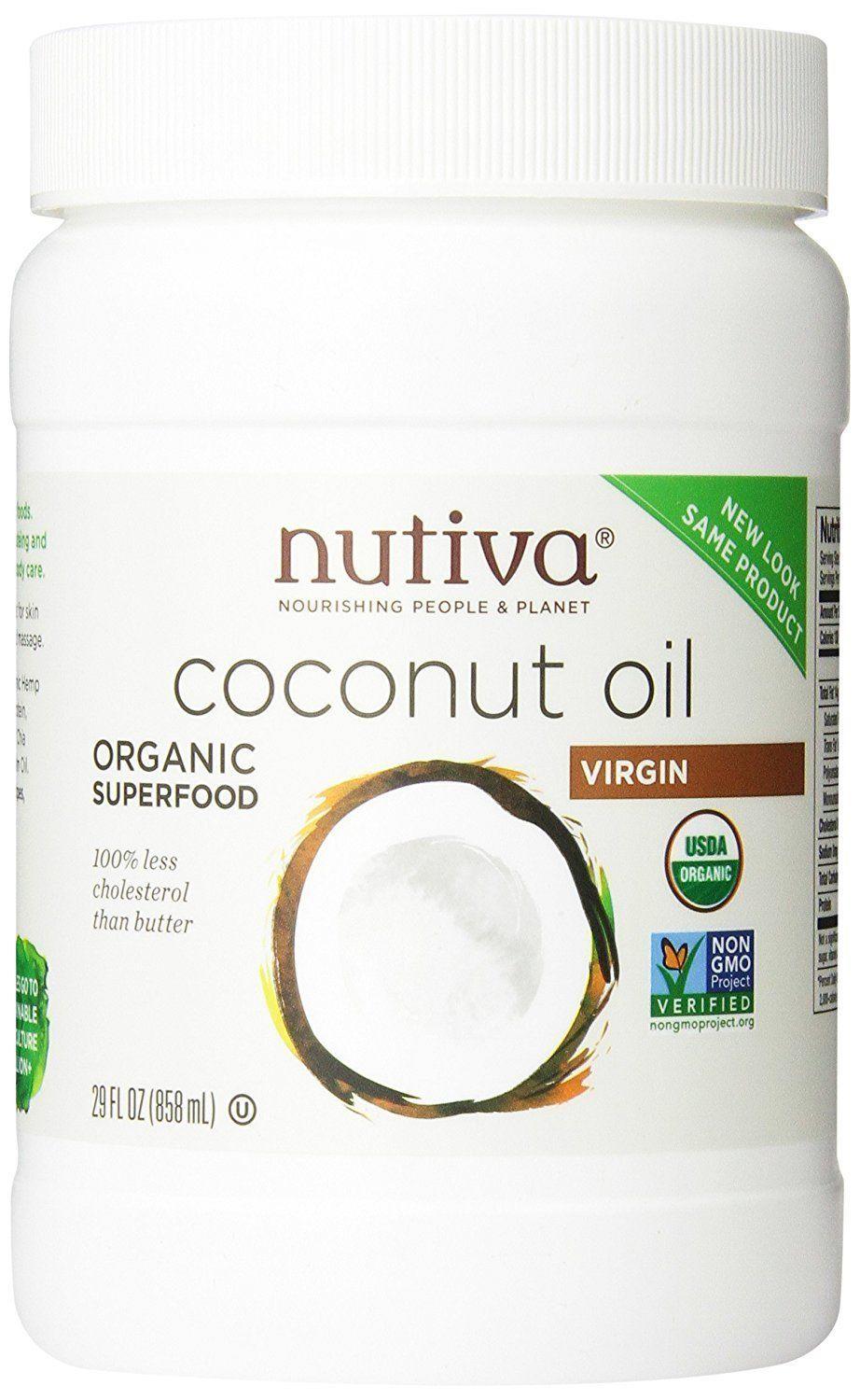 Nutiva オーガニック ココナッツオイル バージン 858 ml > ビューティー