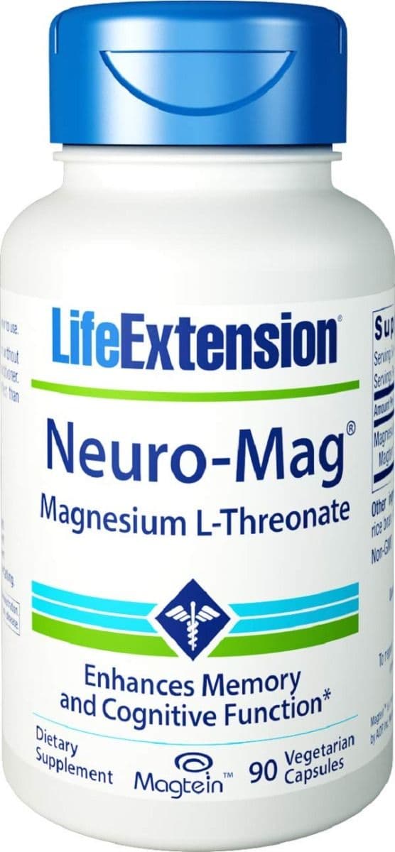 魅了 <br>ニューロマグ L-トレオン酸マグネシウム 90粒 ベジカプセル ライフエクステンション<br>Neuro-Mag Magnesium L-Threonate,  90 Veg Capsules