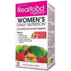 Country Life RealFood Organicsの女性の毎日の栄養物 120錠