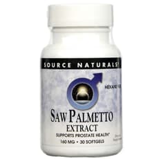 Source Naturals ソーパルメットエキス 160 mg 30 ソフトジェル