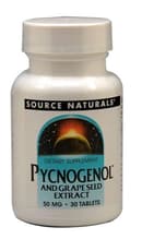 Source Naturals ピクノジェノールとグレープシードエキス 50 mg 30 錠