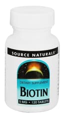 Source Naturals ビオチン 5 mg 120錠