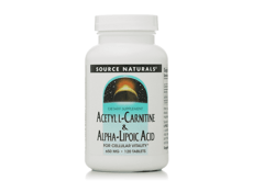 Source Naturals アセチルL-カルニチン&アルファリポ酸 650 mg 120錠