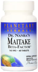 Planetary Herbals Dr. Nanba's Maitake Beta-Factor 163 mg 60 Tablets