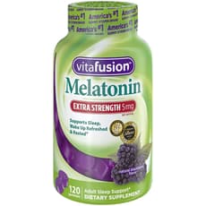 Vitafusion エクストラストレングス メラトニン ブラックベリー 5 mg 120 グミ