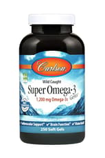 Carlson Labs スーパーオメガ3 魚油1200 mg 250粒ソフトジェル