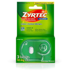 Zyrtec 10 mg 3 Tablets