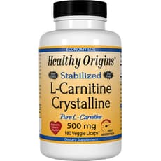 Healthy Origins  L-カルニチン結晶 500 mg 180ベジカプセル