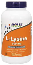 Now Foods L-リシン 500 mg 250カプセル