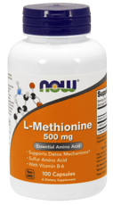 Now Foods L-メチオニン 500 mg 100カプセル