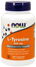 Now Foods L-チロシン 500 mg 120 カプセル