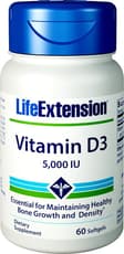 Life Extension ビタミンD3 5,000 IU 60ソフトジェル