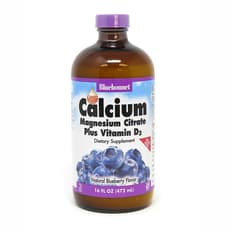 Bluebonnet Nutrition 液体カルシウムマグネシウムクエン酸プラスビタミンD3ブルーベリー 473ml