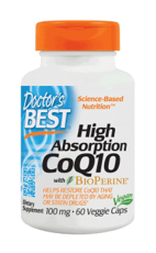 Doctor\'s Best BioPerineによる高吸収CoQ10 100 mg 60 ベジカプセル