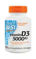 Doctor's Best ビタミン D3 5000 IU 720ソフトジェル