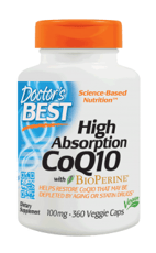Doctor's Best 吸収性が高いCoQ10（バイオペリン配合）100 mg 360ベジカプセル