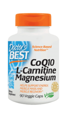 Doctor's Best CoQ10 L-カルニチンマグネシウム 90 ベジカプセル