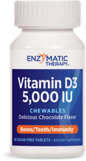 Enzymatic Therapy ビタミン D3 5,000 IU 90チュアブル錠(無糖)