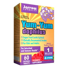 Jarrow Formulas Yum Yum ドフィルス 10億 乳酸菌 ラズベリー味 60チュアブル錠