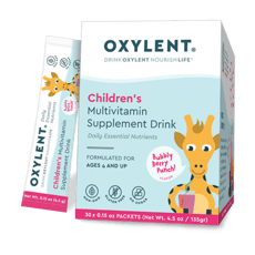 Oxylent Childrens Multivitamin Drink Bubbly-Berry Punch 30 Packets 4.5 oz