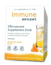 オキシレント 発泡性免疫サプリメントドリンク タンジェリン・レモンブースト 30包入り 5.4オンス