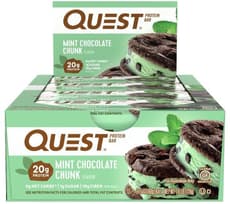 Quest Nutrition クエストバー プロテインバー ミントチョコレートチャンク味 12個