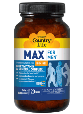 Country Life Max for Men マルチビタミン & ミネラルコンプレックス 120錠
