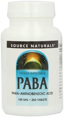 Source Naturals PABA 100 mg 250錠