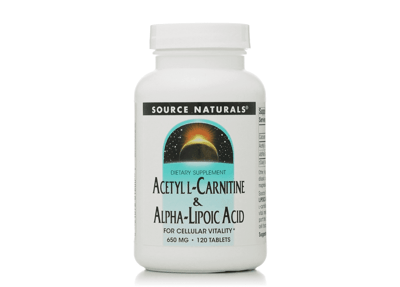 Source Naturals アセチルL-カルニチン&アルファリポ酸 650 mg 120錠