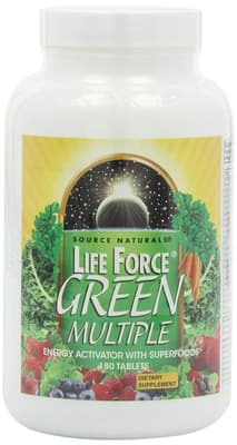Source Naturals Life Force 緑のマルチビタミン 180錠