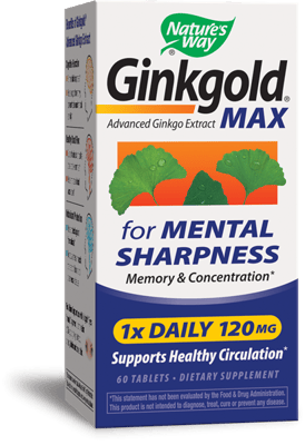 Nature's Way Ginkgoldマックス 120 mg 60錠