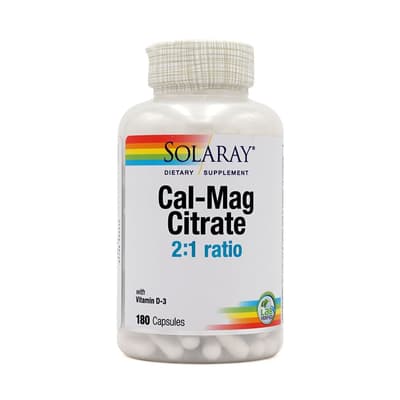 SOLARAY カル-マグ クエン酸 2:1 180 カプセル