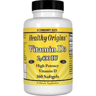 Healthy Origins ビタミンD3 2,400 IU 360ソフトジェル