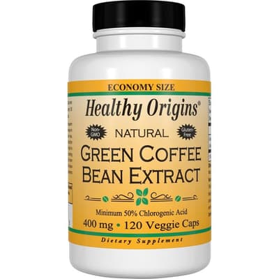 Healthy Origins グリーンコーヒービーン エキス 400 mg 120 ベジカプセル