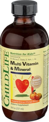 ChildLife マルチビタミン & ミネラル オレンジマンゴー味 237 ml