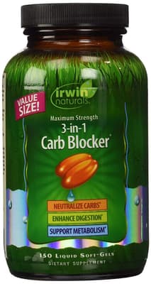 Irwin Naturals 3-in-1 Carb BlockerR（3イン1 炭水化物ブロッカー） 150ソフトジェル