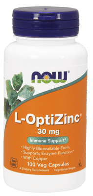 Now Foods L-オプティジンク 30 mg 100 ベジカプセル