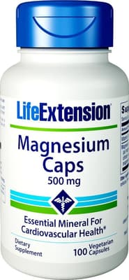 Life Extension マグネシウムカプセル 500 mg 100ベジカプセル