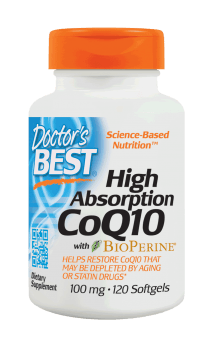 Doctor's Best 高吸収性CoQ10 バイオペリン100 mg 120 ソフトジェル